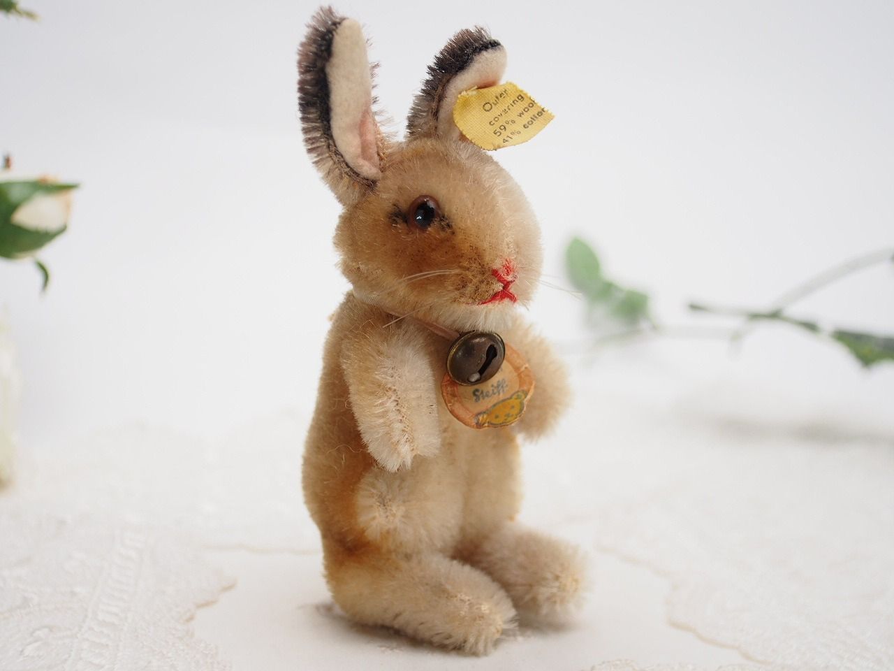 Steiff - シュタイフ★Manni Rabbit ID&#39;s完品★ウサギのマニー/兎/ラビット 送料無料 シュタイフ Manni Rabbit 15cm オールIDs完品 ウサギの