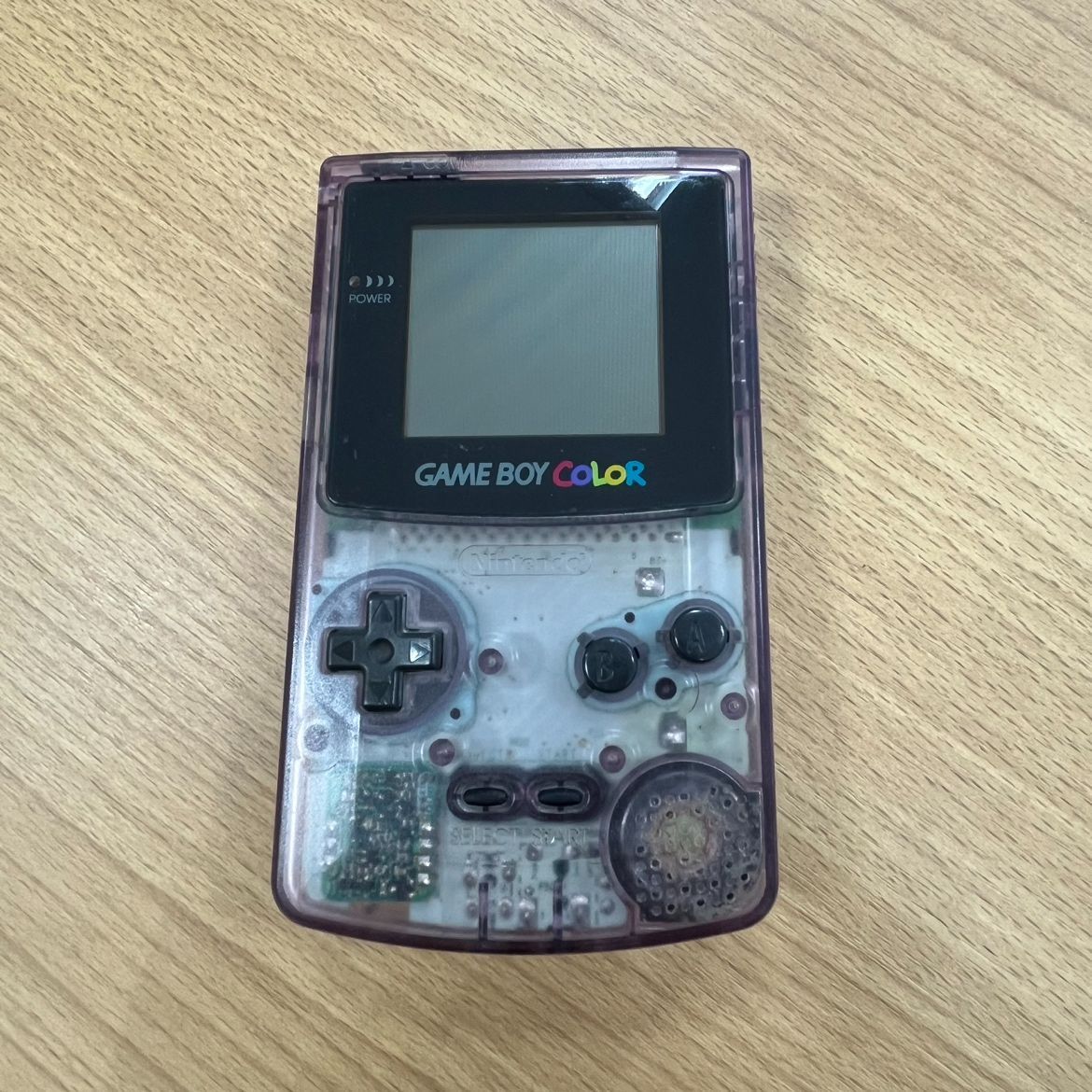 ゲームボーイカラークリアパープル
