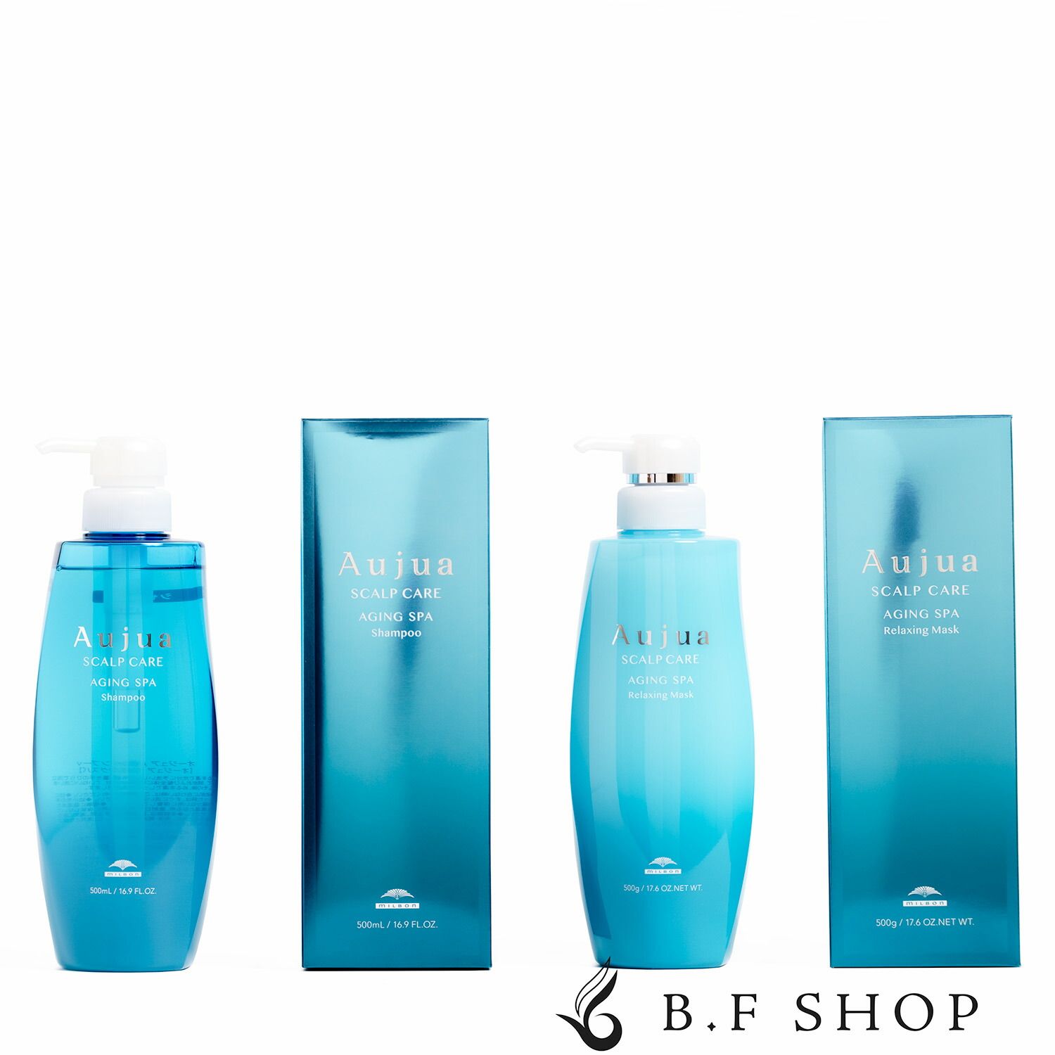 【セット品】ミルボン オージュア エイジングスパ シャンプー ＆リラクシングマスク 500ml milbon aujua LSC 7,903円