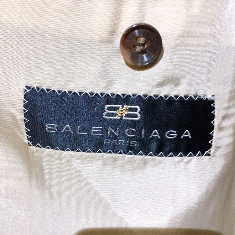 美品】BALENCIAGA バレンシアガ テーラードジャケット ストライプ ...