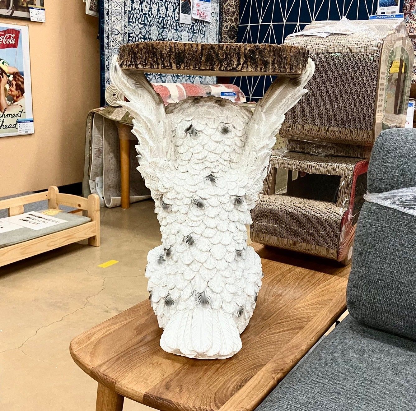 アニマルサイドテーブル フクロウ