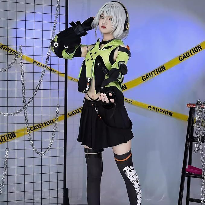 ゼンレスゾーンゼロコスプレ衣装ウイッグイベントアンビ!-利用不可文字-!アクセサリーデマラコスチューム全セットハロウィンィ