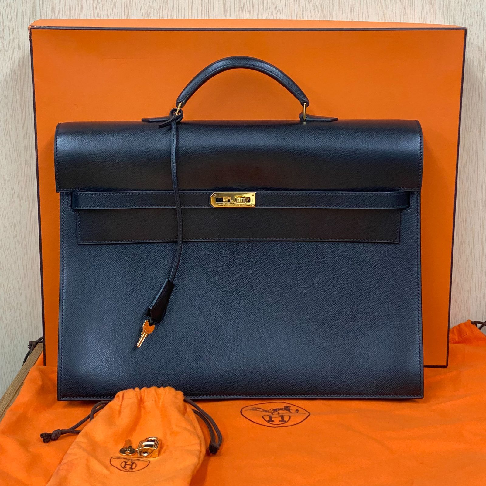 みーこ様専用】HERMES エルメス ケリーデペッシュ 38 □F刻印 ビジネス