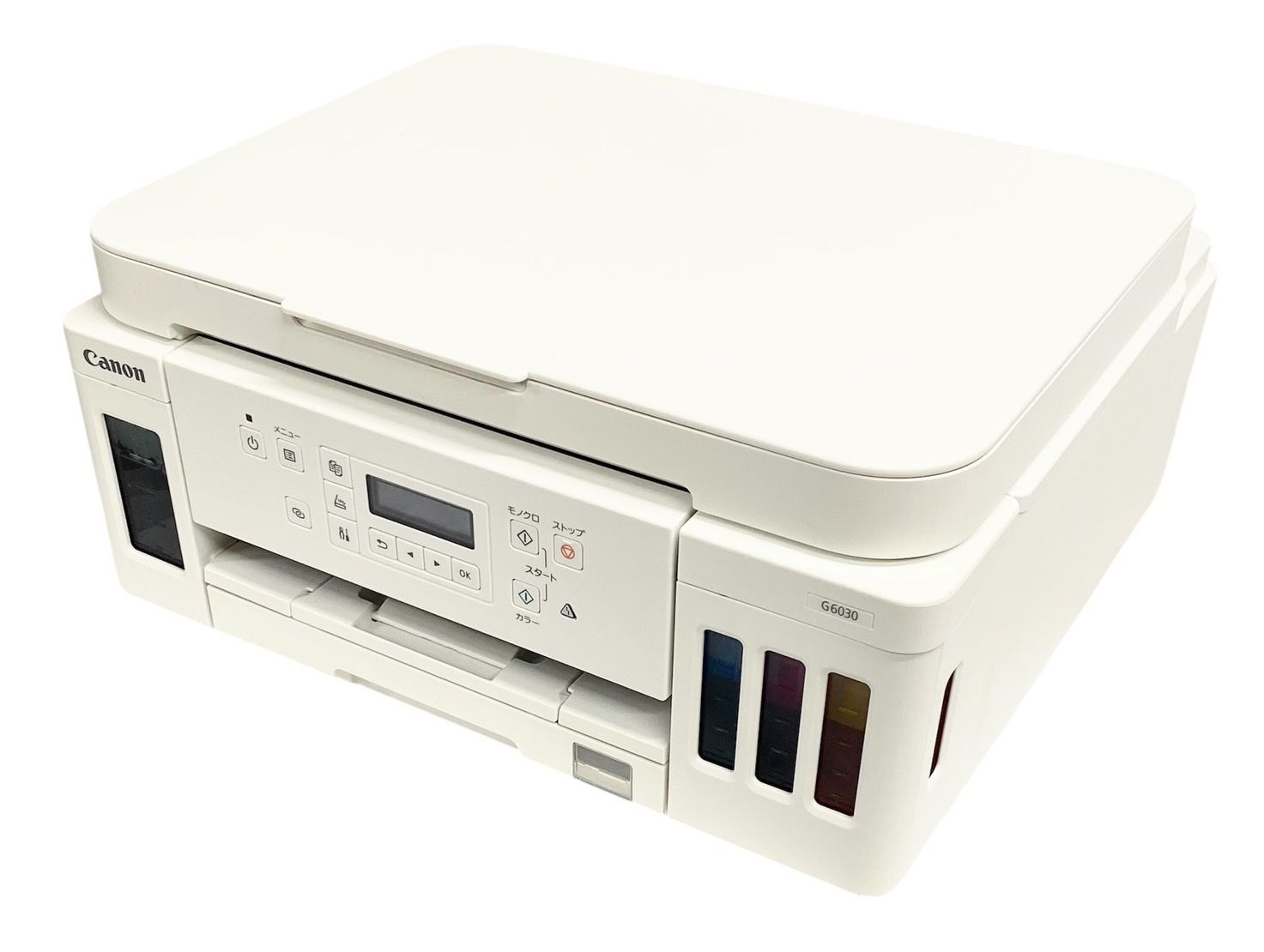 Canon G6030 プリンター ホワイト　中古　美品 中古）Canon プリンター ギガタンク A4カラーインクジェット