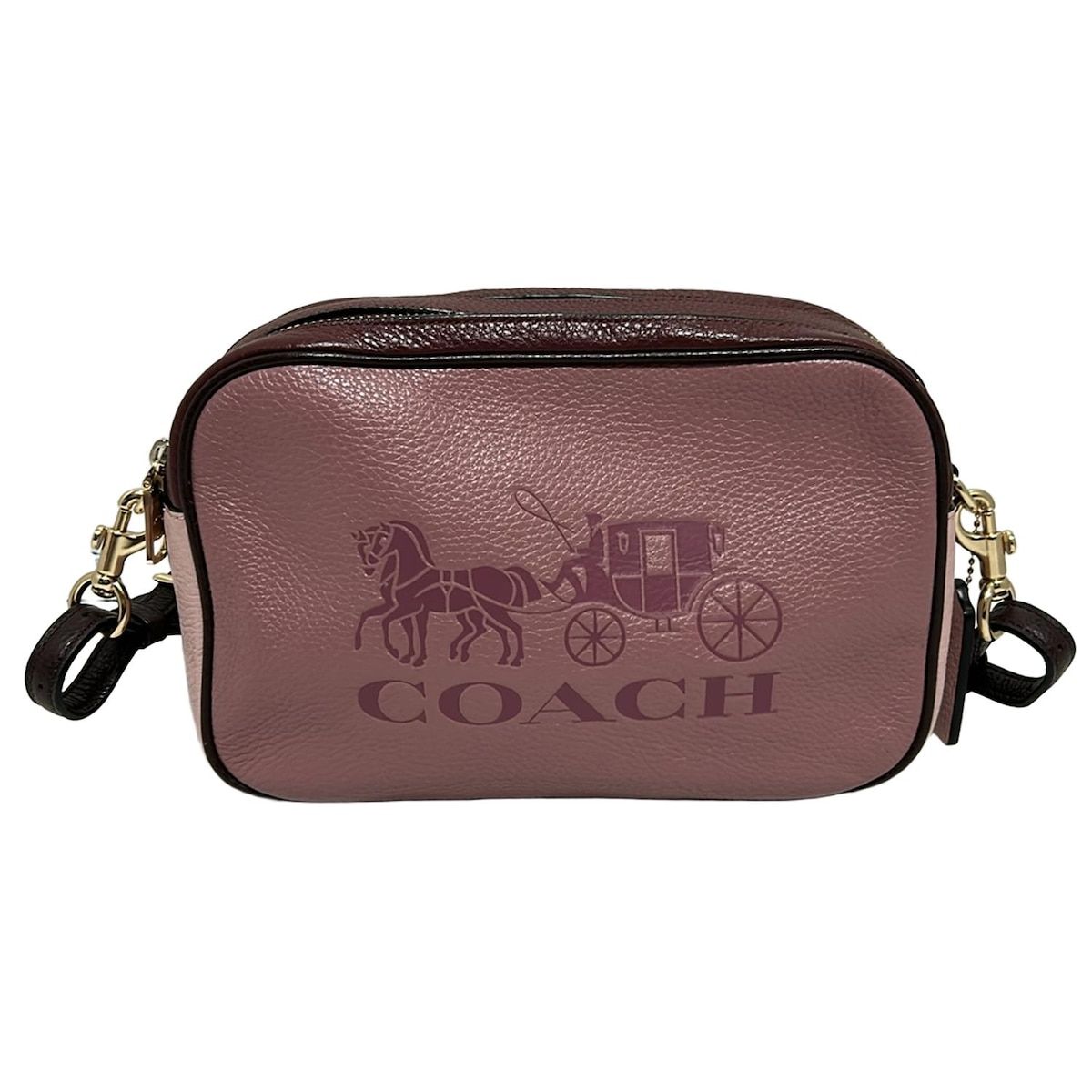 COACH(コーチ) ショルダーバッグ美品 - 3041 ピンク×ボルドー