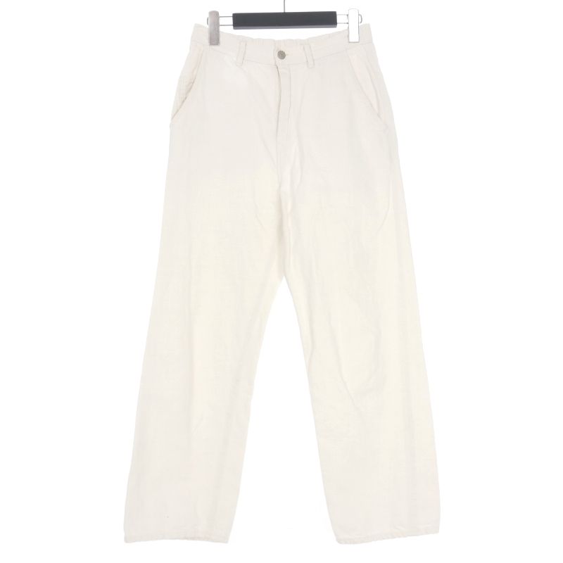 マーカウェア MARKA WARE CARPENTER TROUSERS HEMPxORGANIC COTTON DRILL ワークパンツ 1 ホワイト 白 A22A-14PT01C