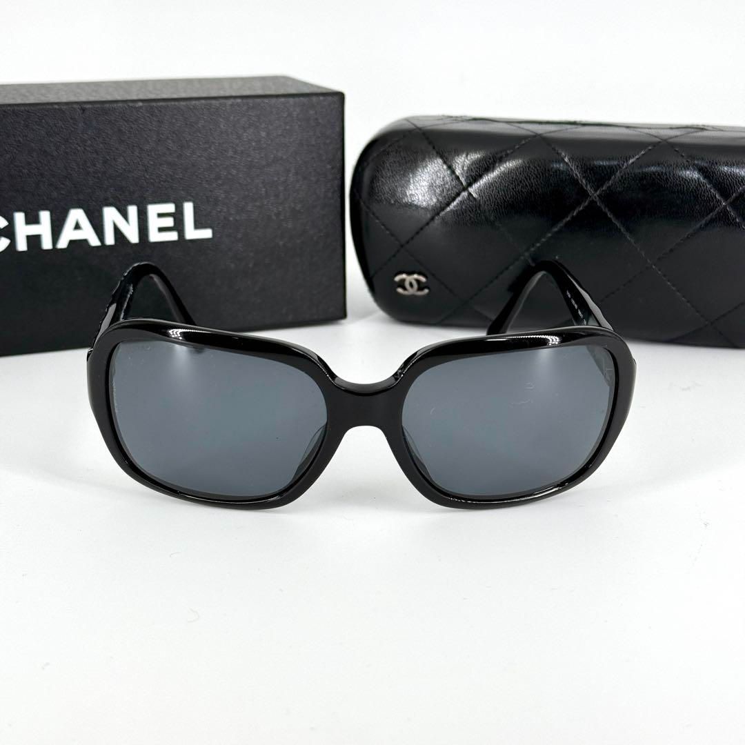 CHANEL サングラス 5124 ココマーク マトラッセ ブラック シルバー