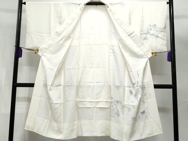 平和屋着物□上質な長襦袢 無双仕立て 枝花地紋 暈し染め 逸品