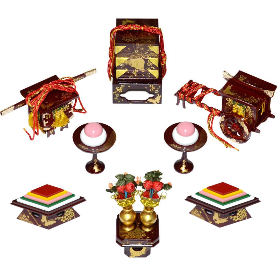 B06 雛人形用７段飾り ひな段 スチール台40号☆中古品 高さ約128cm 雛人形7段飾り用スチール段 90cm巾 雛道具単品 雛飾り台 ひな人形