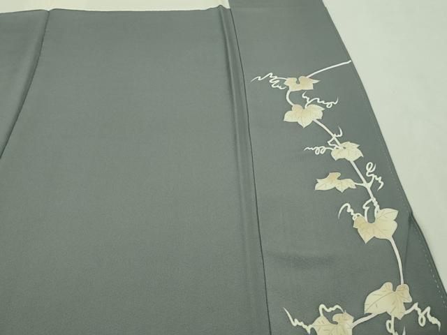 平和屋本店□極上 本加賀友禅作家 由水煌人 訪問着 蔦の葉 鬼灯