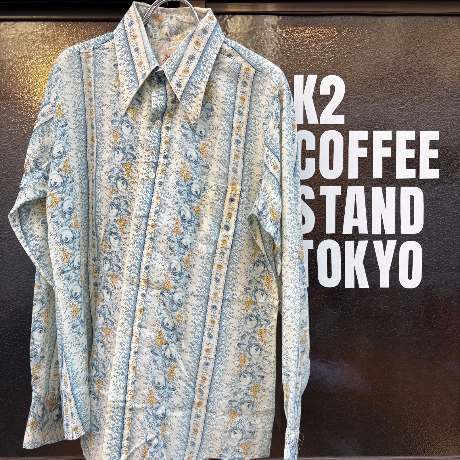 70 s Monzini Collection MADE IN U.S.A. L|S Shirt - Size M 15 - 15 1|2