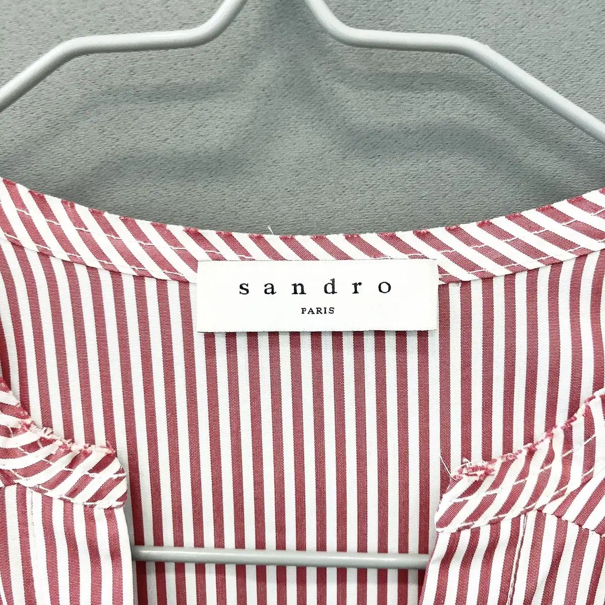 【日本未入荷】Sandro レース×ストライプ フレアワンピース SANDRO(サンドロ) ストライプ レース ワンピース ( F ) - メルカリ