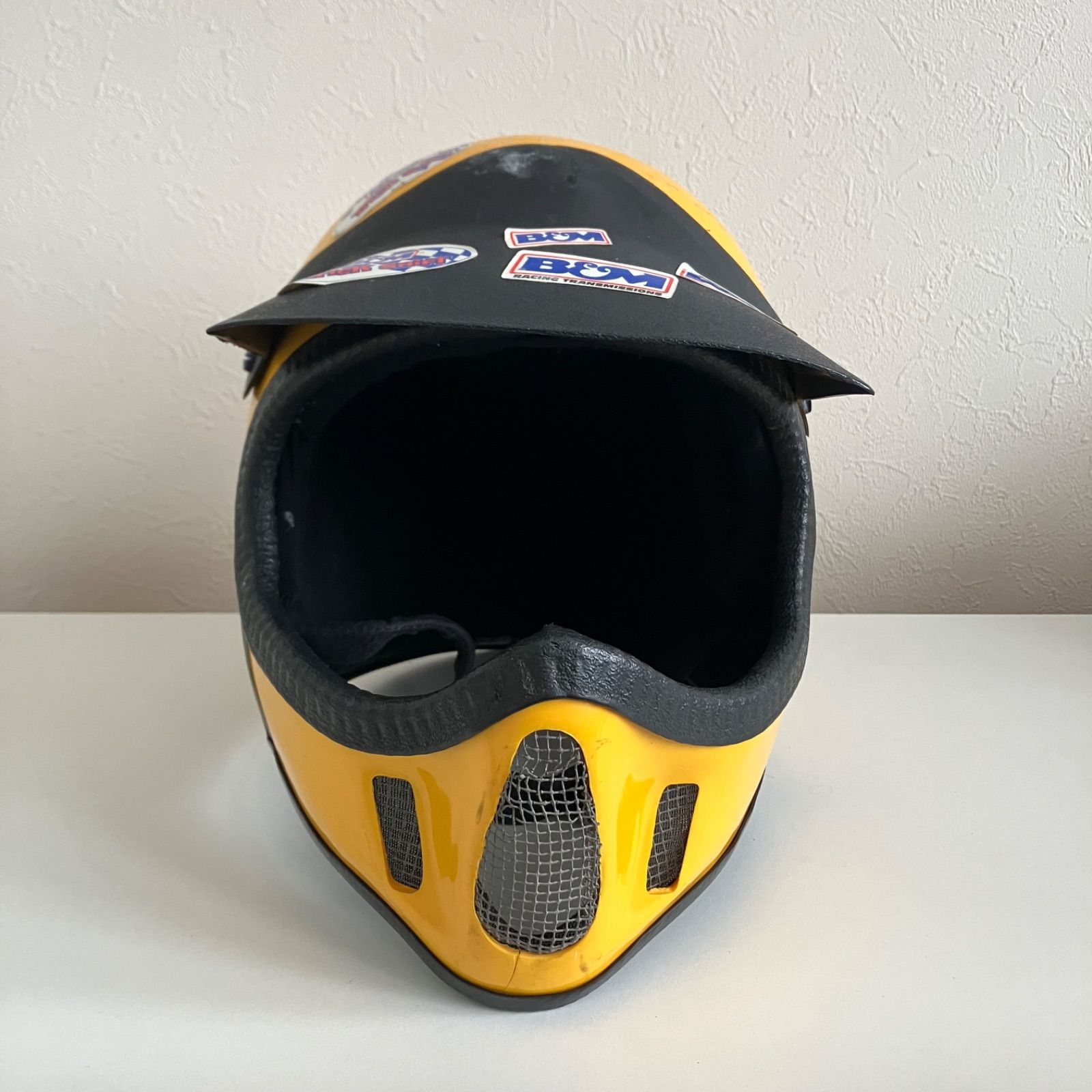 Griffin☆ビンテージヘルメット PRO-LINE XLサイズ モトヘル 黄色 フル