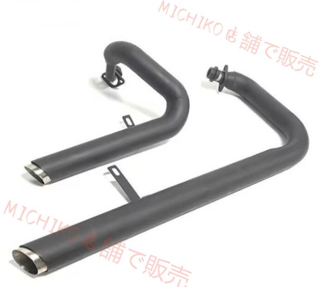 ビラーゴ250 XV125 XV250用 ステンレス製フルエキゾーストマフラー クローム BRIGHTFACE_UK