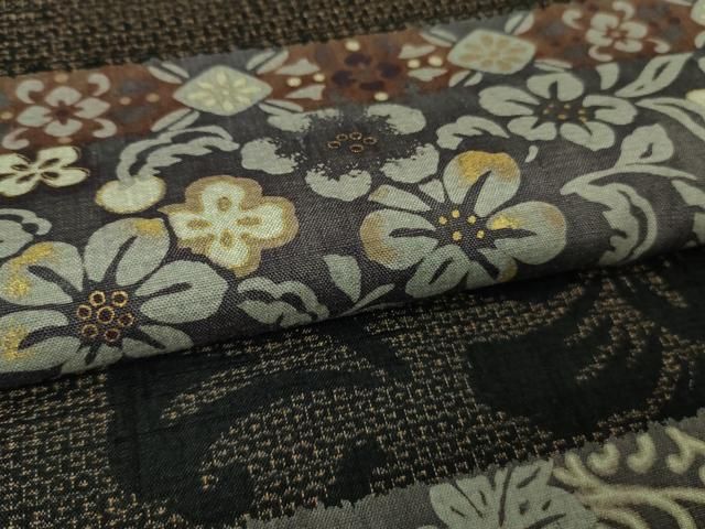 平和屋本店□極上 伝統工芸士 七代目 吉澤与市 訪問着 赤城紬 極み重ね  