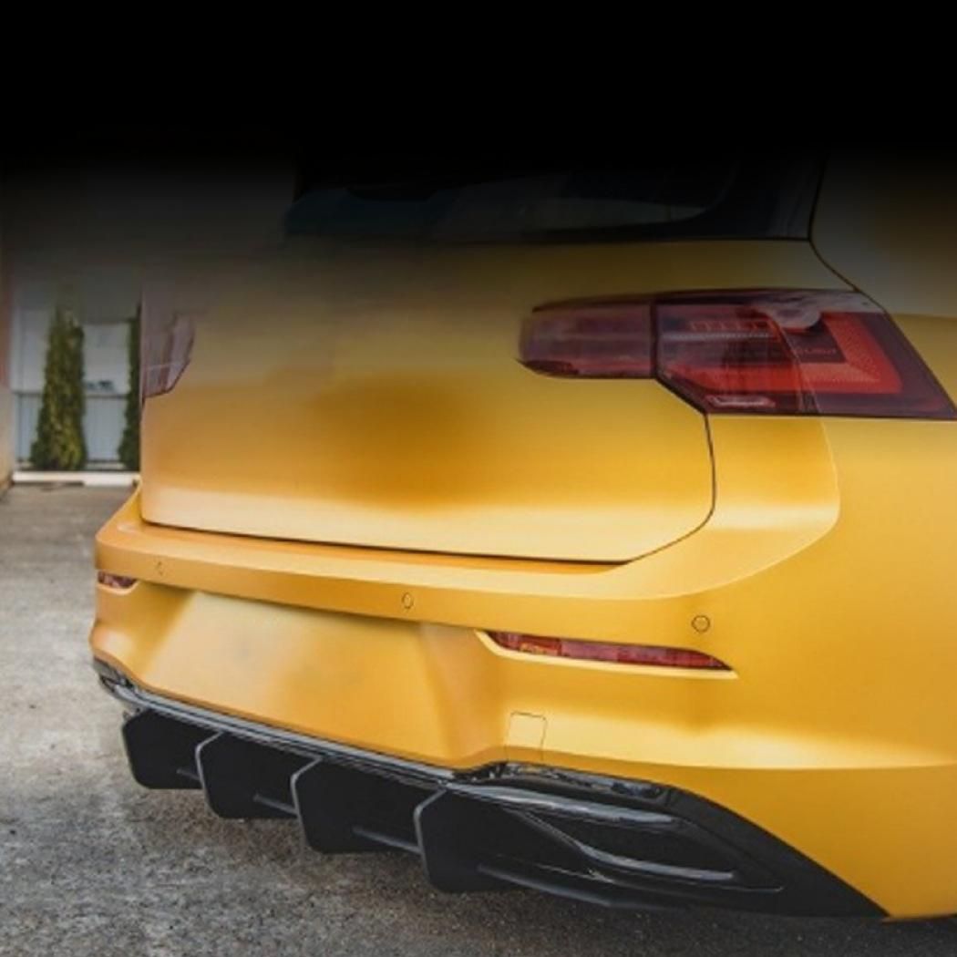 大众 ゴルフ8 Golf MK8 PRO 2020 尾唇 リアディフューザー 後期 スポーツタイプ エアロ リアバンパー 改装 パーツ