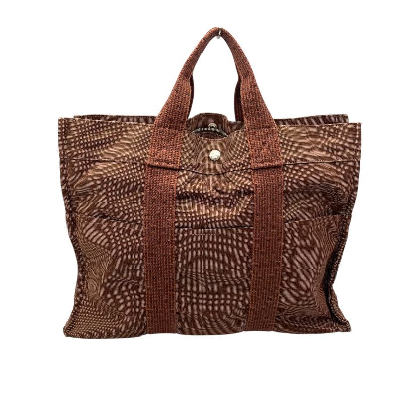 エルメス HERMES エールライントートMM トワル ブラウン/SV金具 トワル 