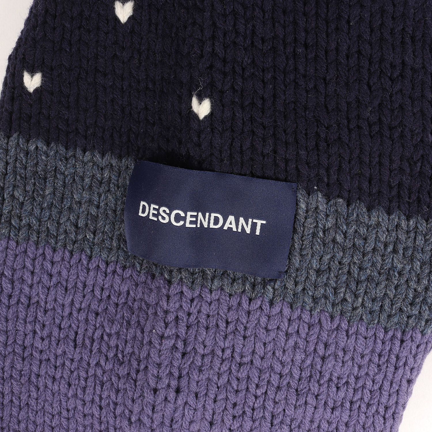 DESCENDANT ネイビー ロゴセーター サイズ3 DESCENDANT ネイビー ロゴセーター サイズ3