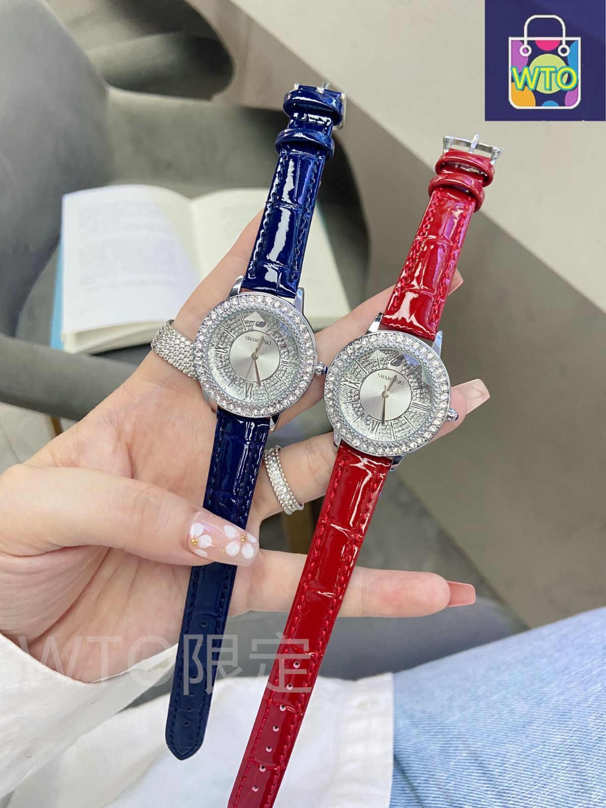 本日限定Swarovski レディース腕時計 SWAROVSKI/スワロフスキー】 シトラスフィア 腕時計 GP/レザー