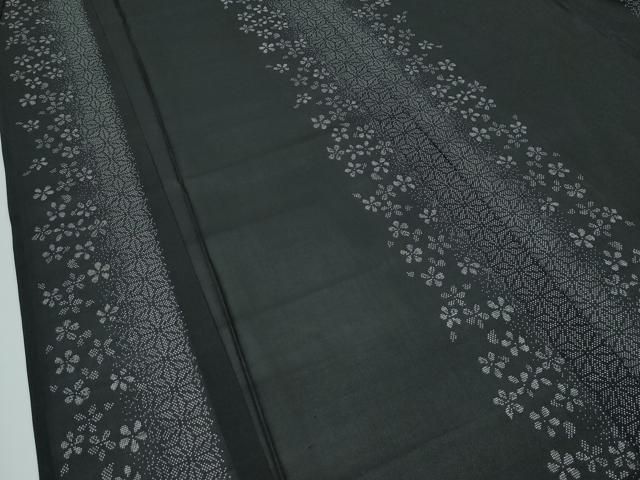 平和屋本店□極上 男性 夏物 本場大島紬 夏大島 キングサイズ 薩摩の風  