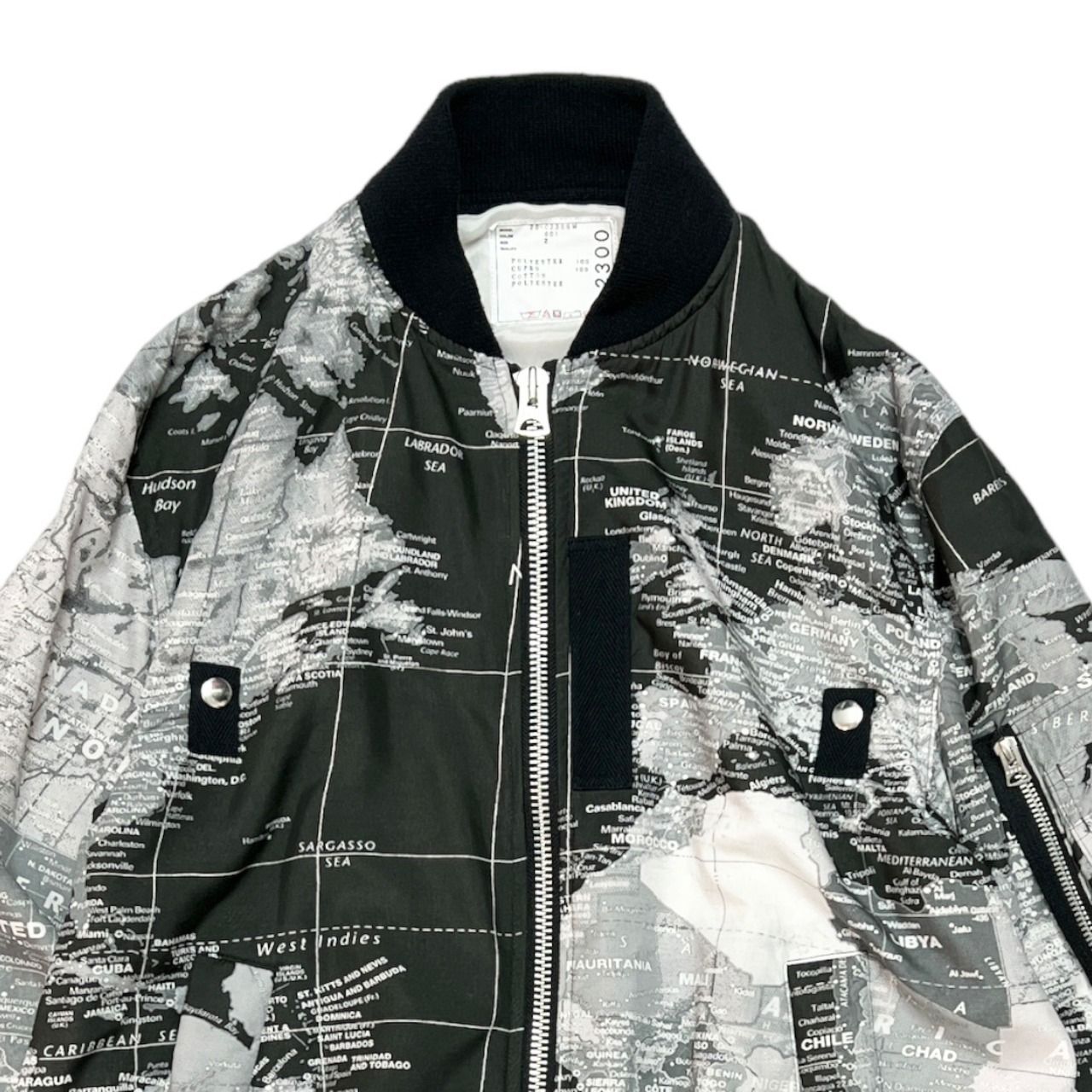 sacai 20SS World Map Bomber Jacket - AWORD.【ブランド古着販売/買取