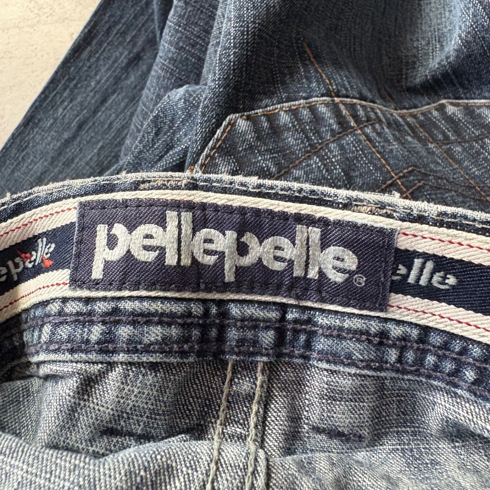 pelle pelle デニムパンツ ワイドデニム W38 L34 hiphop B系
