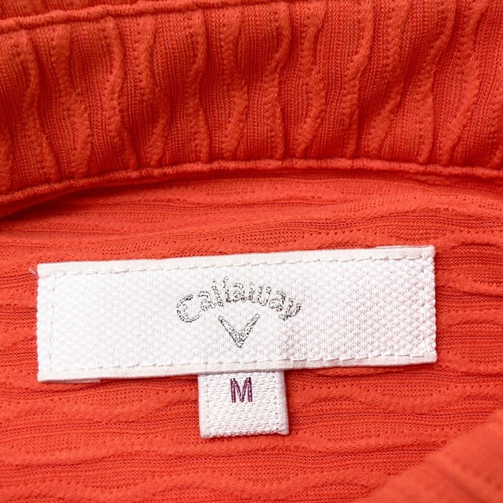 サイズ：M CALLAWAY キャロウェイ 半袖ポロシャツ オレンジ系