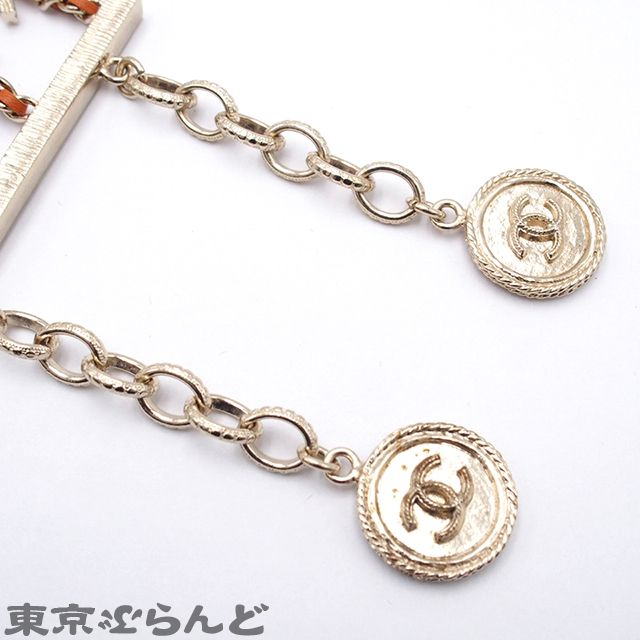 シャネル CHANEL 3連 ココマーク チェーン ライトゴールド