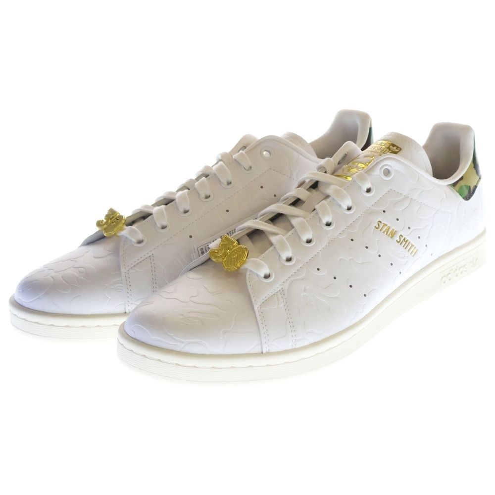 エイプ　スタンスミス　25.5 アディダス　30周年　APE ホワイト　未使用 adidas (アディダス) ×A BATHING APE STAN SMITH 30TH