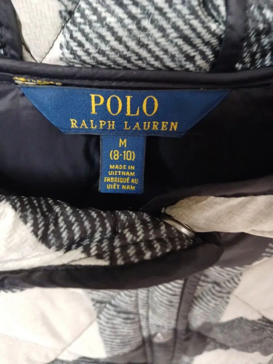 ポロ Ralph Lauren ラルフローレン トゥイーン チェック キルティング フード ジャケット 8 10