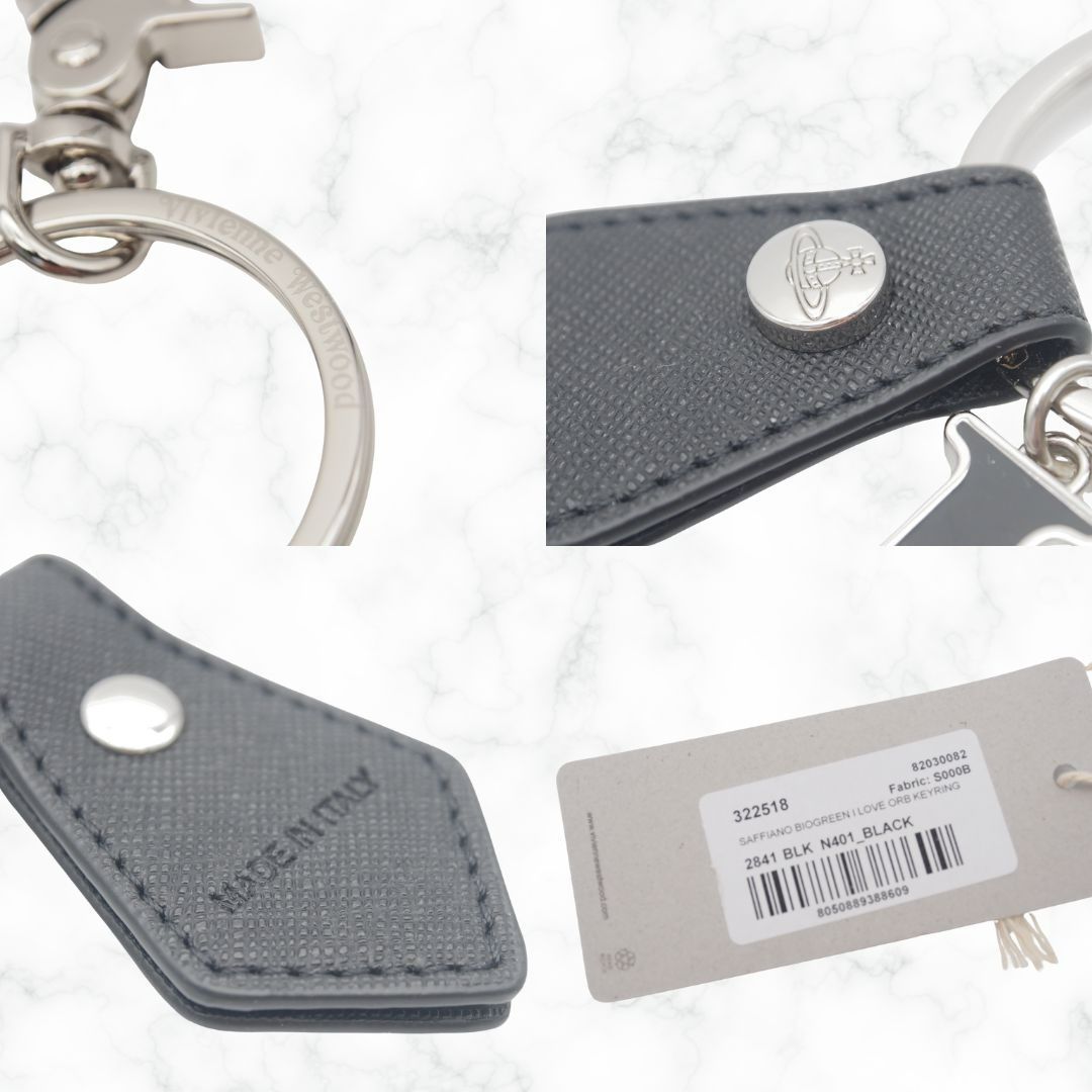 新品 VIVIENNE WESTWOOD SAFFIANO BIOGREEN I LOVE ORB