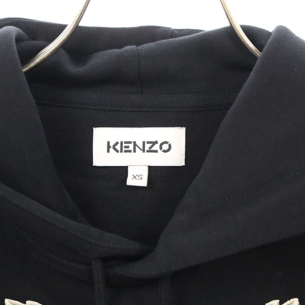 KENZO (ケンゾー) CLASSIC TIGER HOODIE タイガー刺繍プルオーバーパーカー ブラック FA64SW3114XV - メルカリ