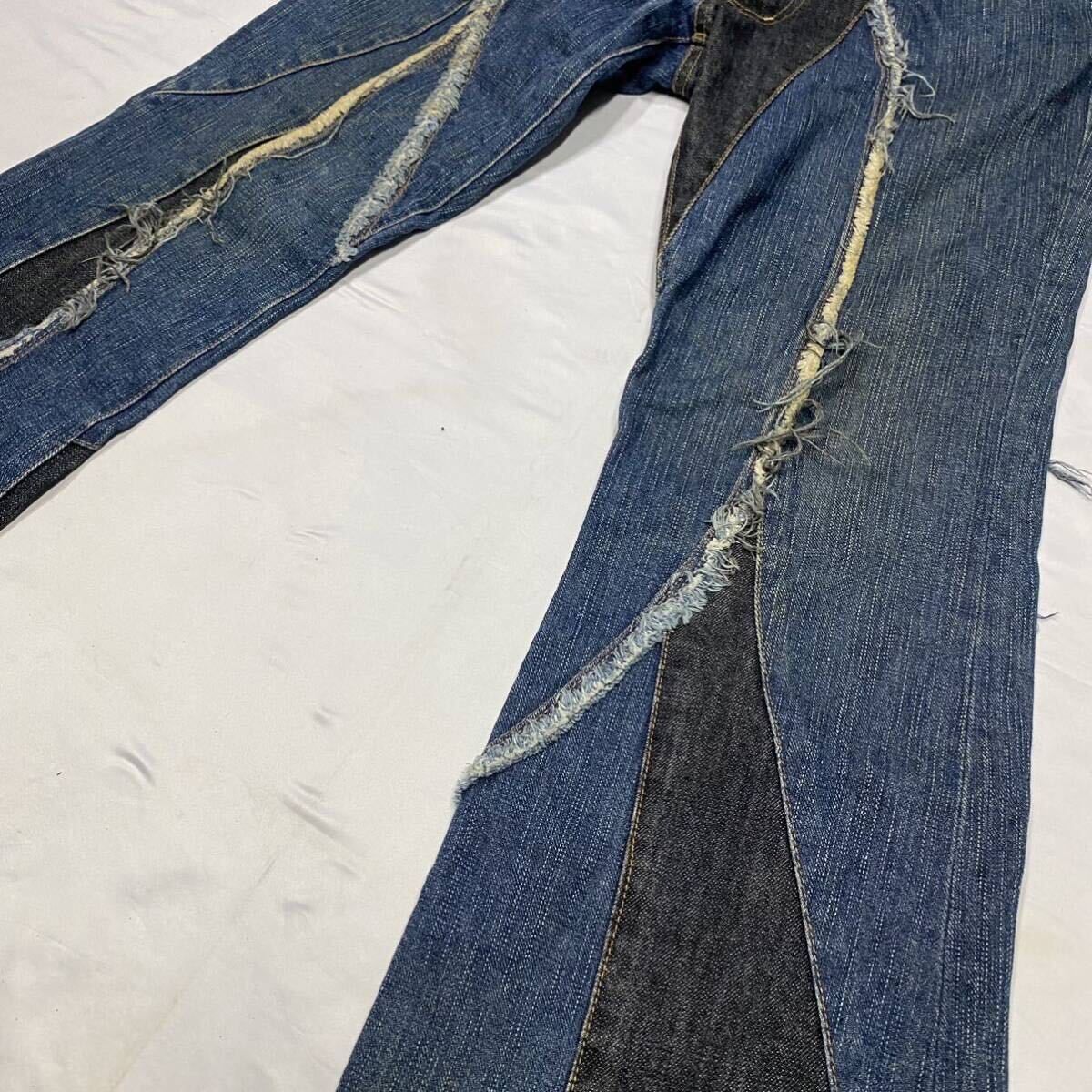 Rare 00's JAPANESE LABEL archive Tribal switching patchwork