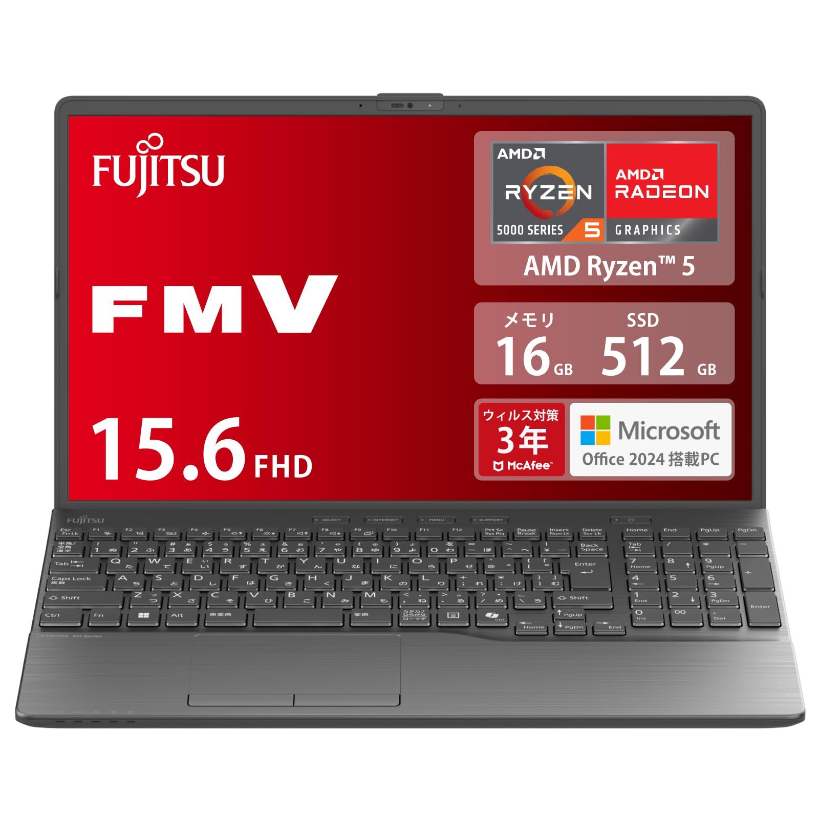 富士通 LIFEBOOK ノートPC /Windows10/SSD512GB 富士通 ノートパソコン FMV LIFEBOOK WAA/J2 (MS Office 2024