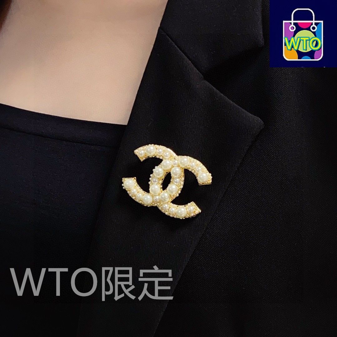 自信と輝きを☆エレガンスを纏う【CHANEL】ブローチ パール org.jpg