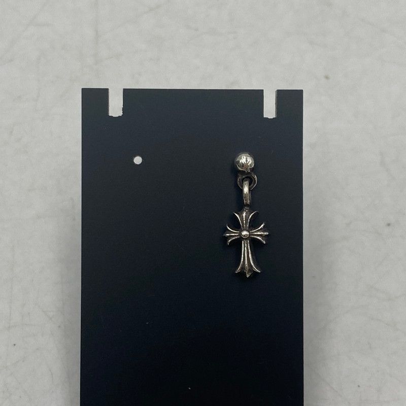 クロムハーツ タイニー スタックCHクロス ドロップピアス 美品 クロム
