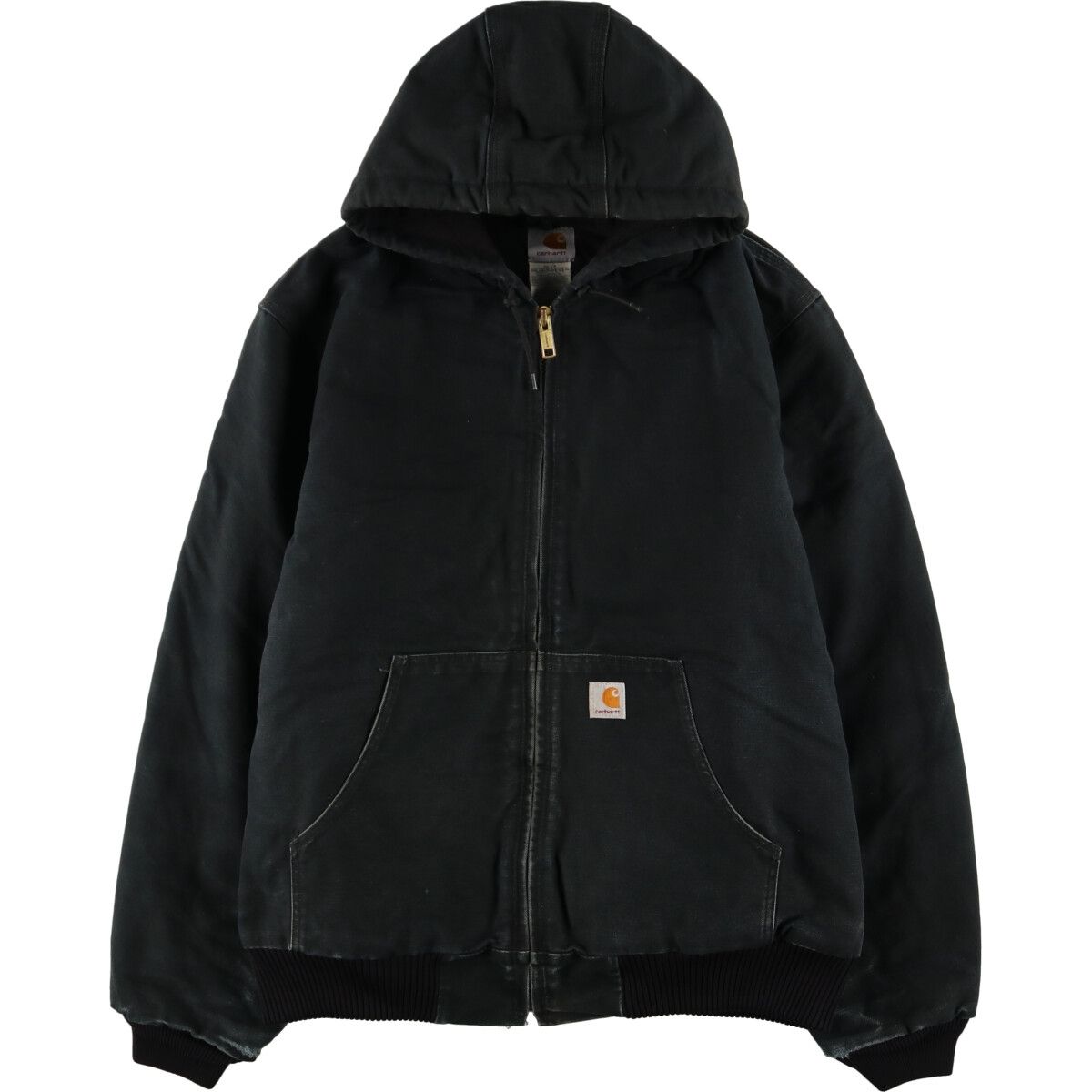 古着 カーハート Carhartt アクティブジャケット ダック地フルジップ