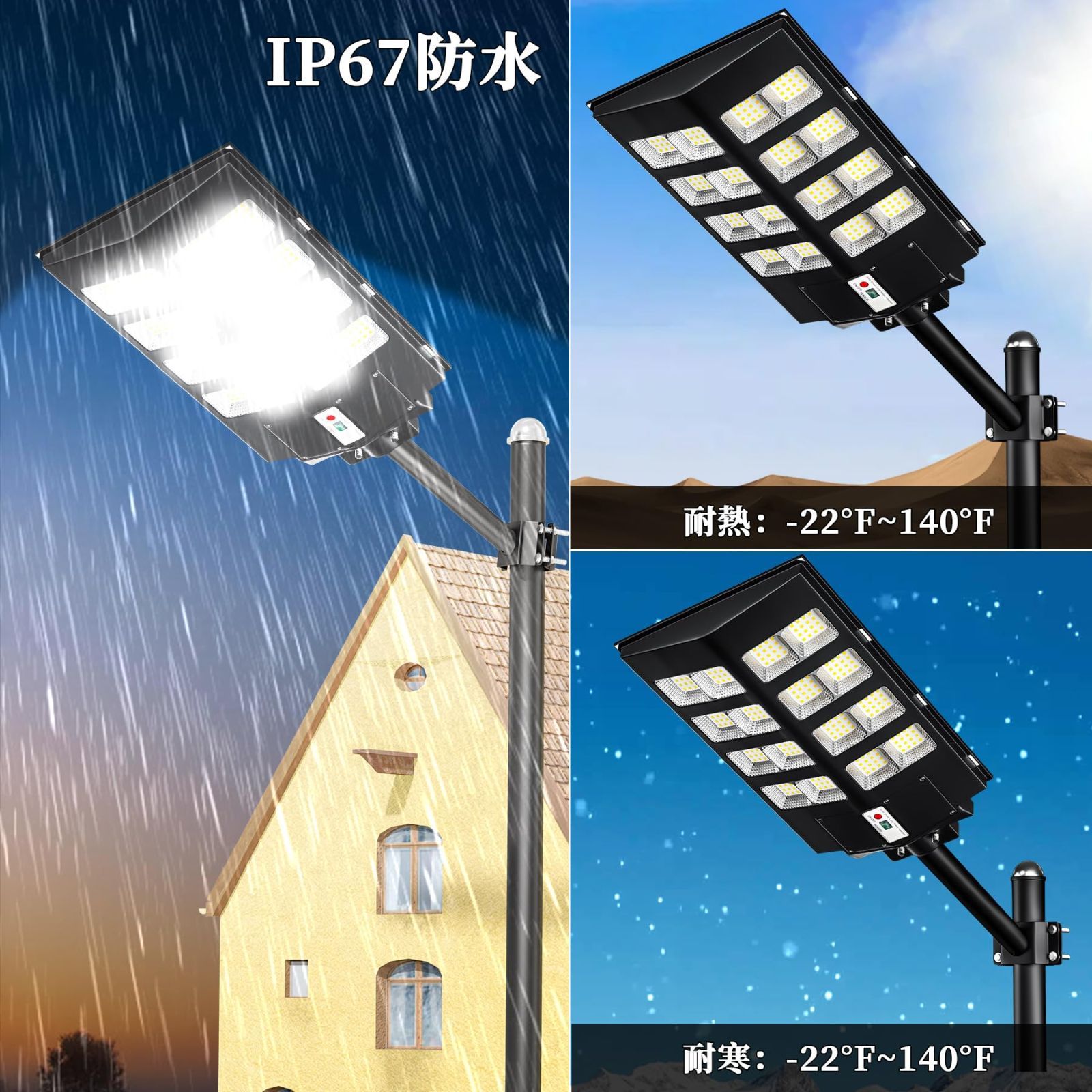 ソーラー街灯 人感センサー付き