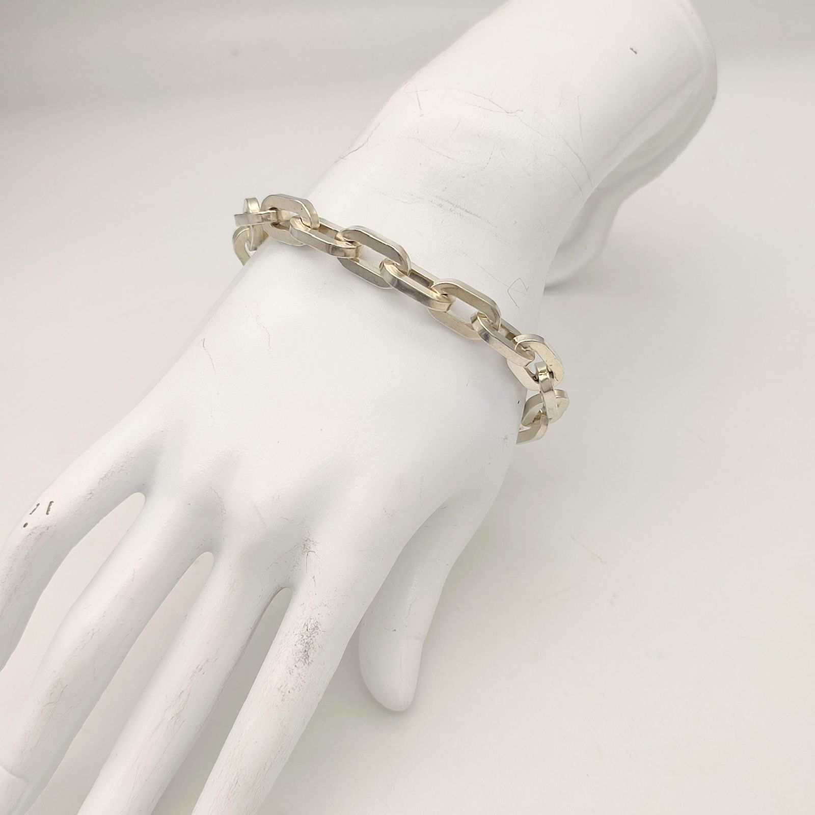 美品】UNOAERRE ウノアエレ チェーンブレスレット SILVER