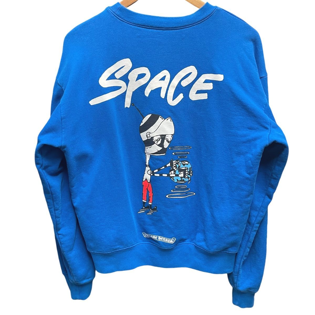 中古】 CHROME HEARTS クロムハーツ MATTY BOY PPO SPACE SWTSHRT マッティボーイ スペース Sサイズ ブルー  スウェット トレーナー 24011372 DS - メルカリ