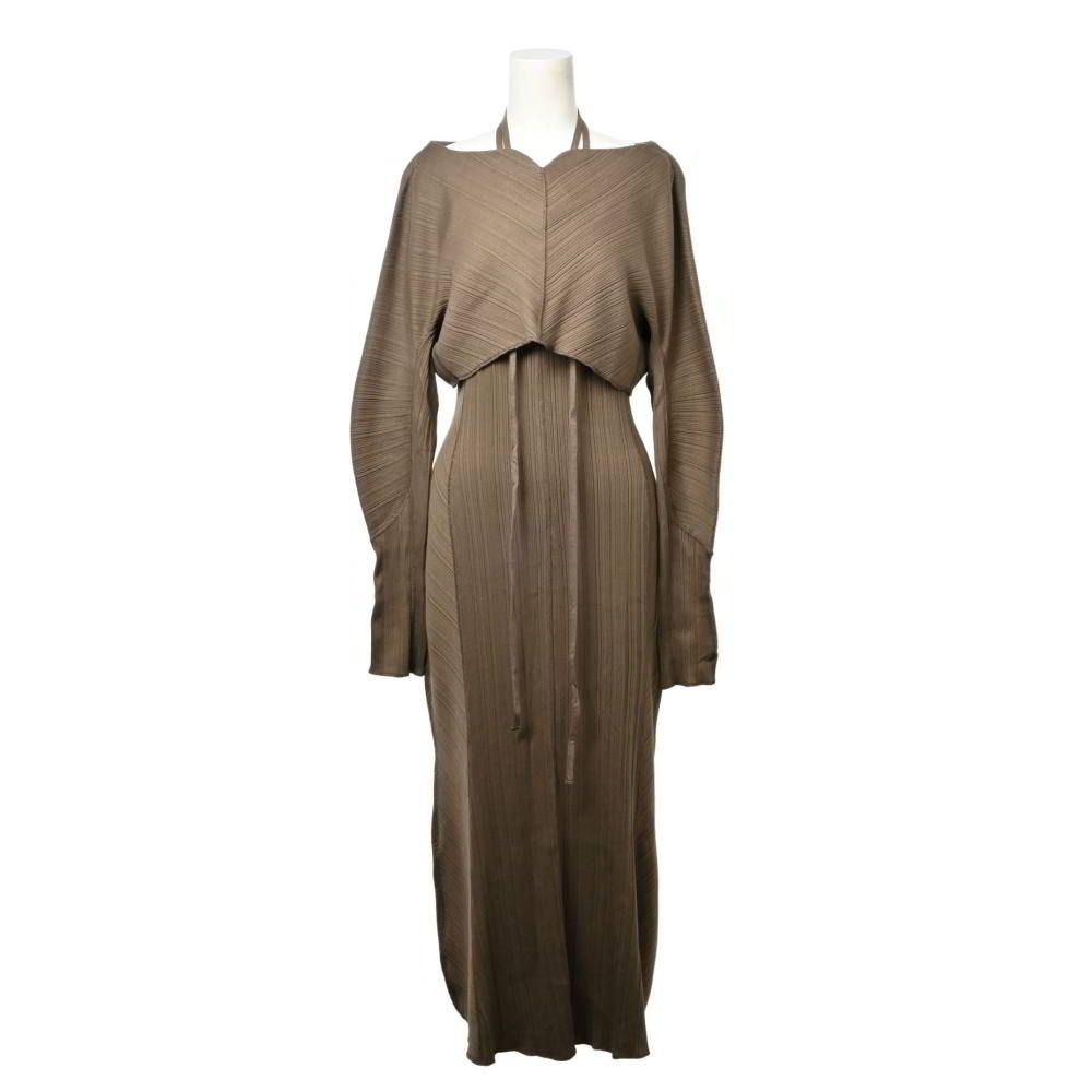 Mame Kurogouchi ランダムリブ オーガニックコットン 2way ドレス ワンピース