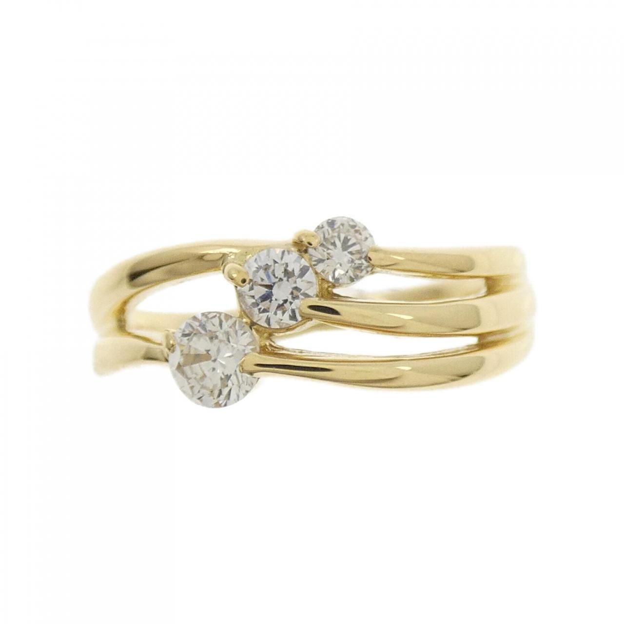 K18YG ダイヤモンド ピンキー リング 0.21CT - メルカリ