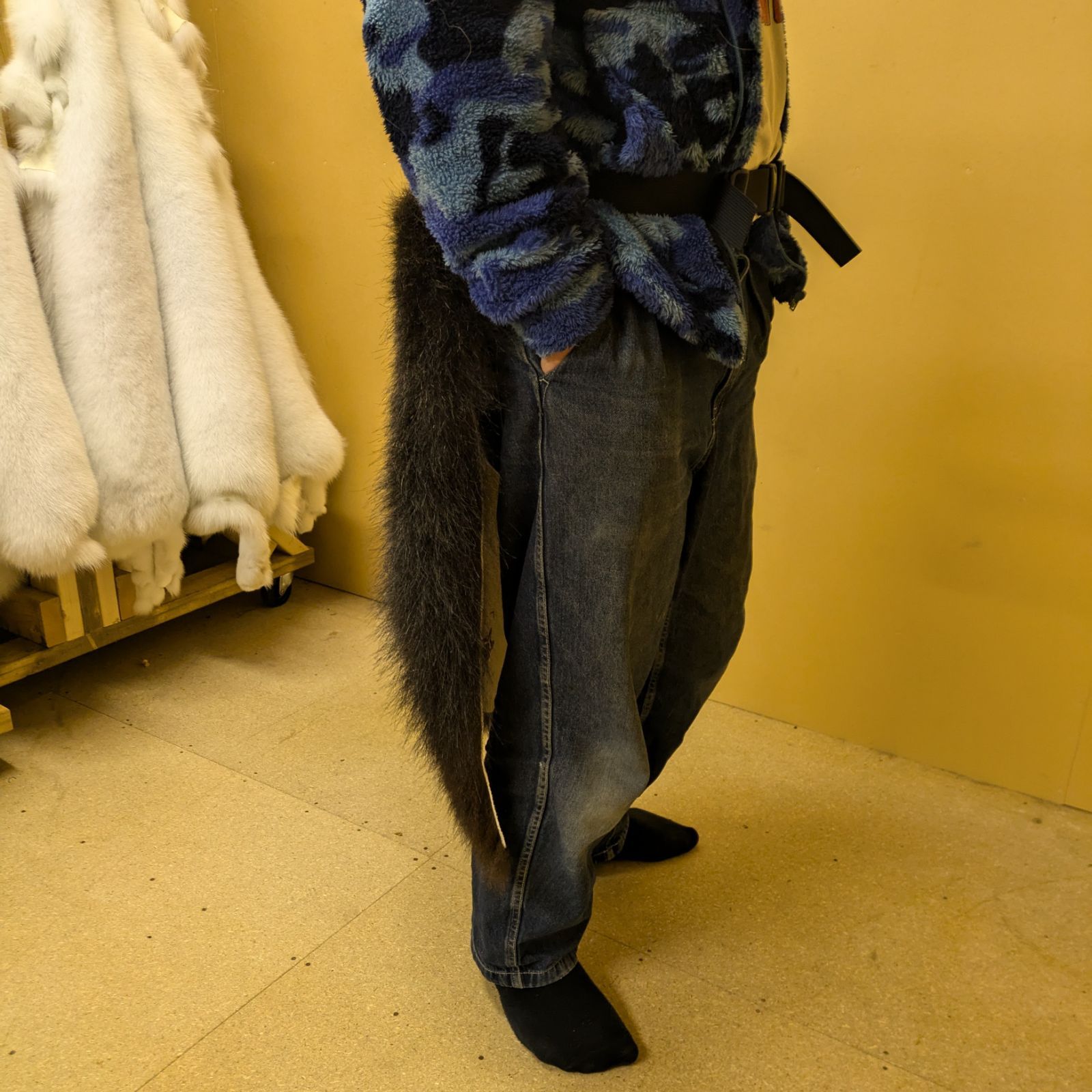 エゾヒグマの尻当て