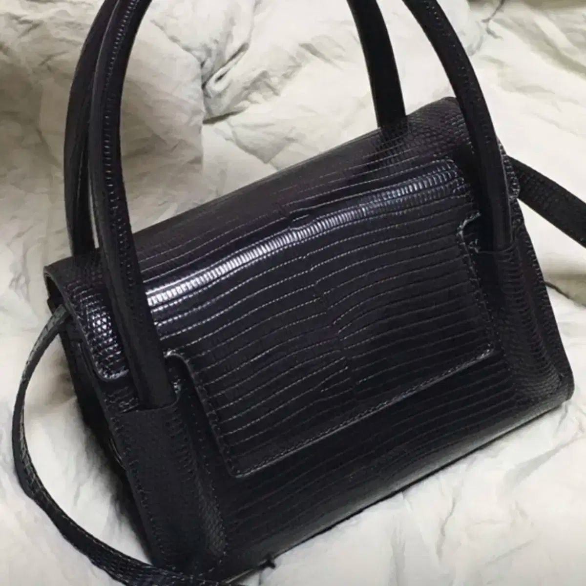 FIND KAPOOR ファインドカプア マティバッグ 18 リザード ブラック