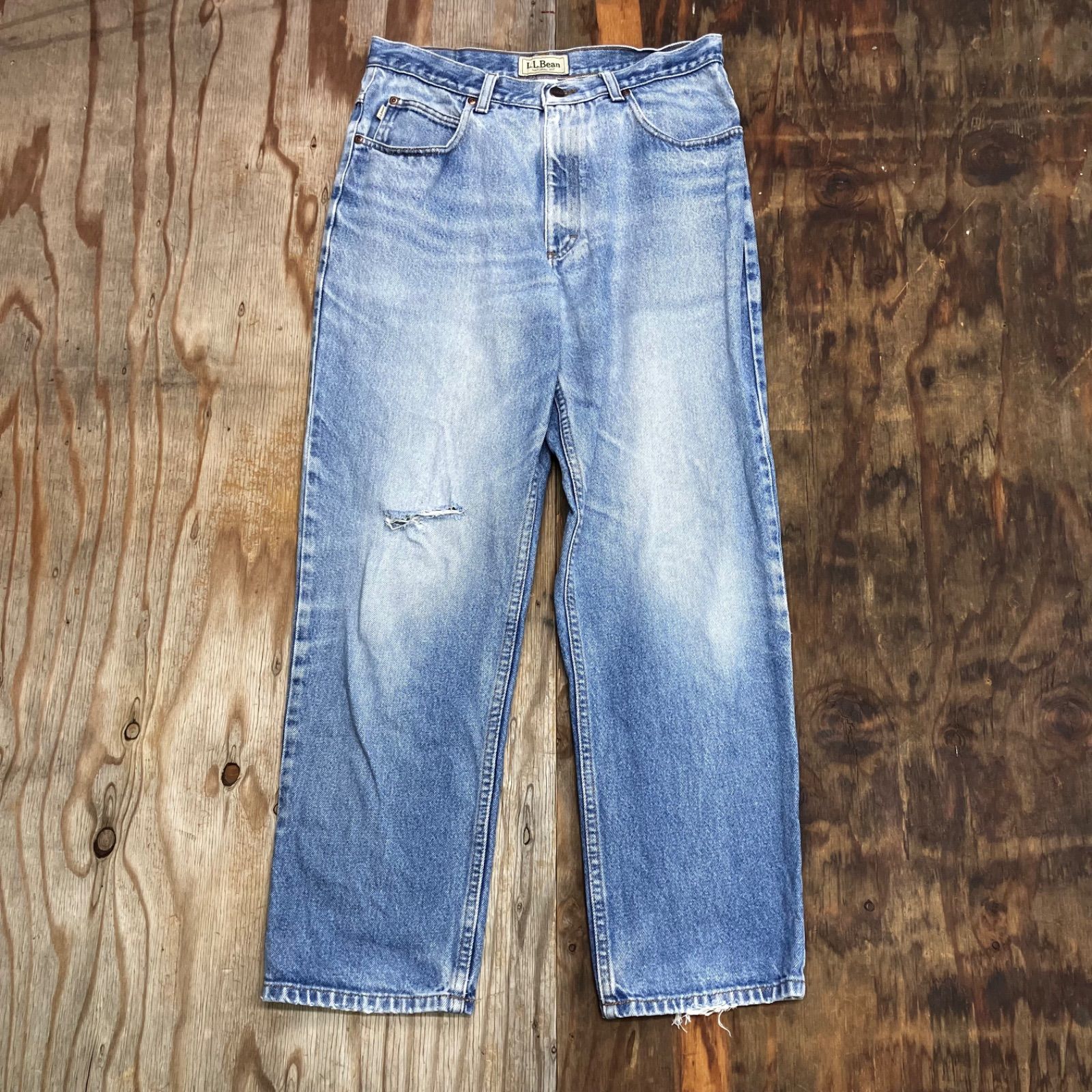 L.L.Bean エルエルビーン デニム パンツ ワイド ストレート フェード 