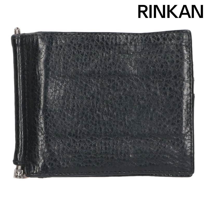 クロムハーツ WALLET MONEY CLIP マネークリップレザーウォレット財布 メンズ