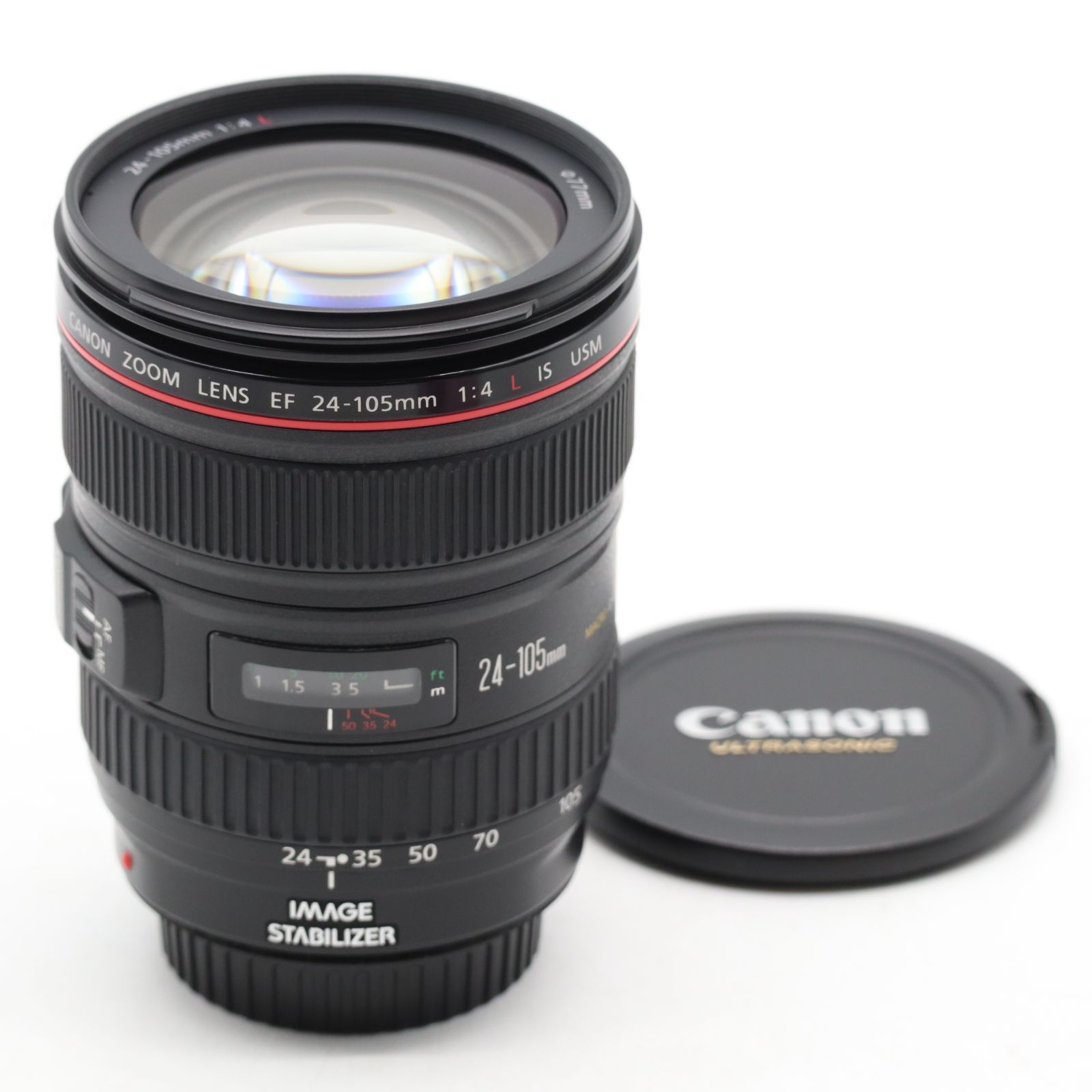 【美品】Canon キャノン EF 24-105mm F4L IS USM 袋 キャノン Canon EF 24-105mm F4L IS USM 袋つき