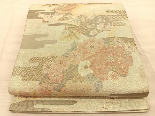 真作/戸島光基/梅に双鶴図/布袋屋掛軸HG-510 真作】//戸島光基/梅に双鶴図/布袋屋掛軸HG-510