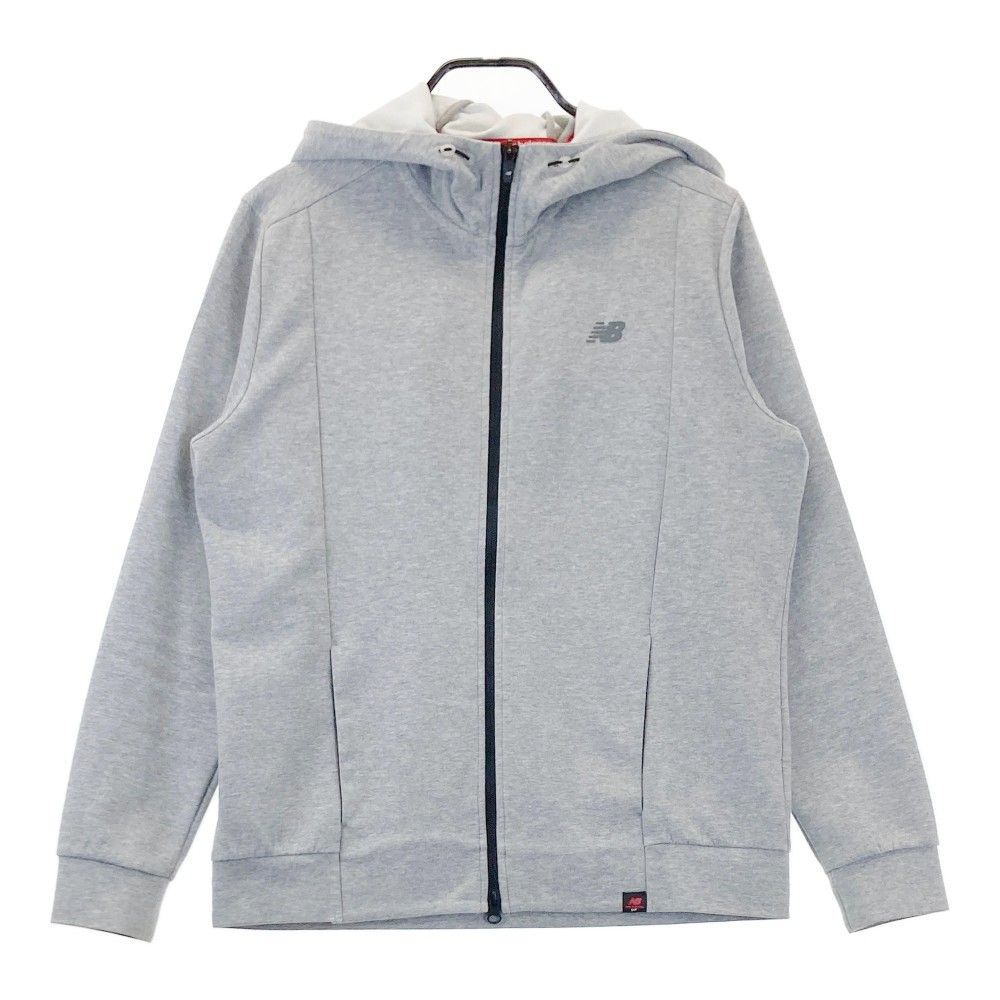 サイズ：5 NEW BALANCE GOLF ニューバランス 2022年 ジップパーカー ジャケット  グレー系 [240101476284] ゴルフウェア メンズ ストスト NEW BALANCE GOLF ニューバランス 2022年 ジップパーカー