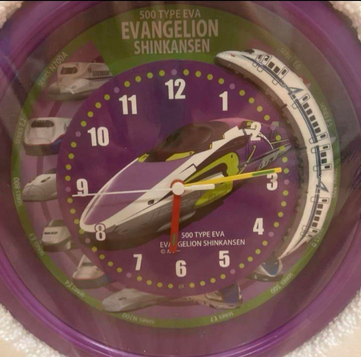 EVANGERION 500 TYPE EVA 新幹線クロック めちゃ可愛いです！ エヴァ！